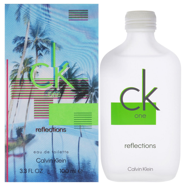 캘빈 클라인 CK 원 리플렉션 남성용 향수 - 3.3oz (100ml) 오 드 투알렛 스프레이 3.3 온스