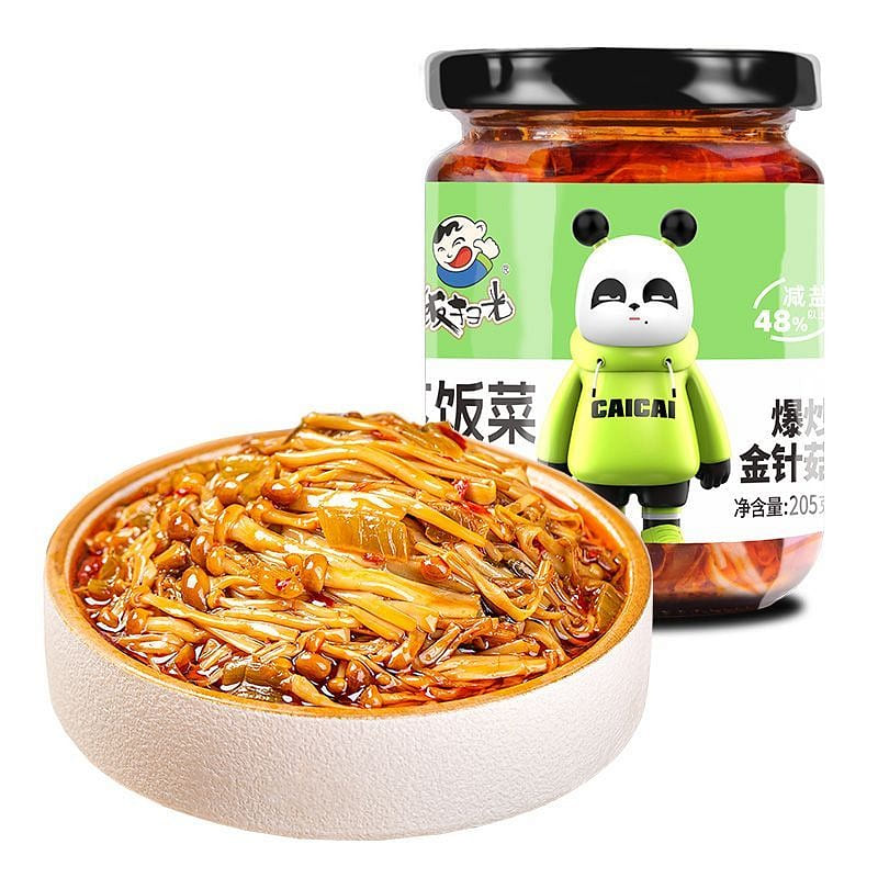 Stir-Fried Enoki Mushrooms, Perfect with Rice 205 g