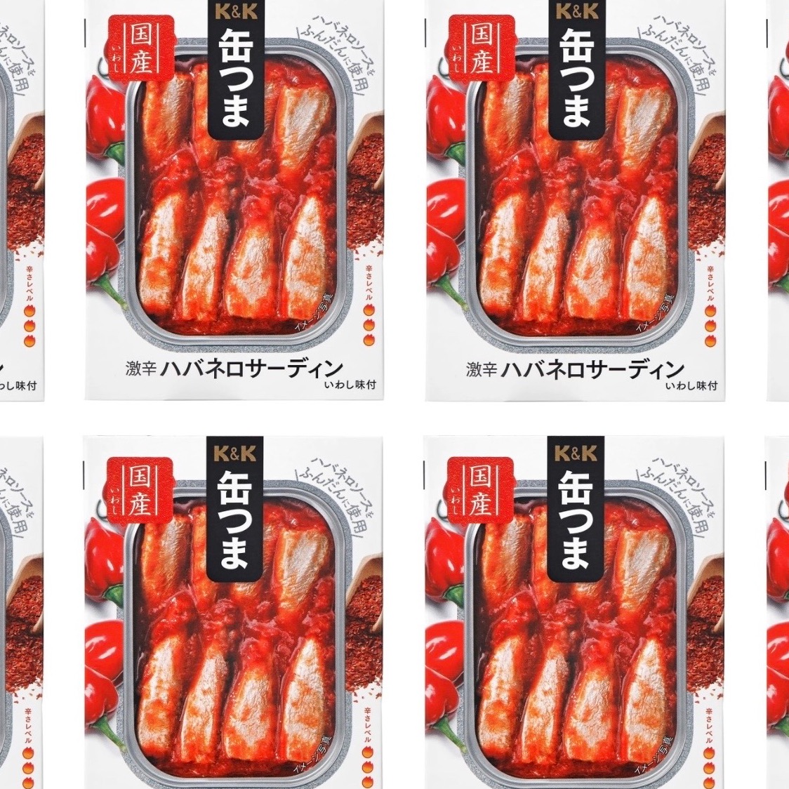 罐頭食品 沙丁魚哈瓦那辣醬 日本小吃 105g 4 份