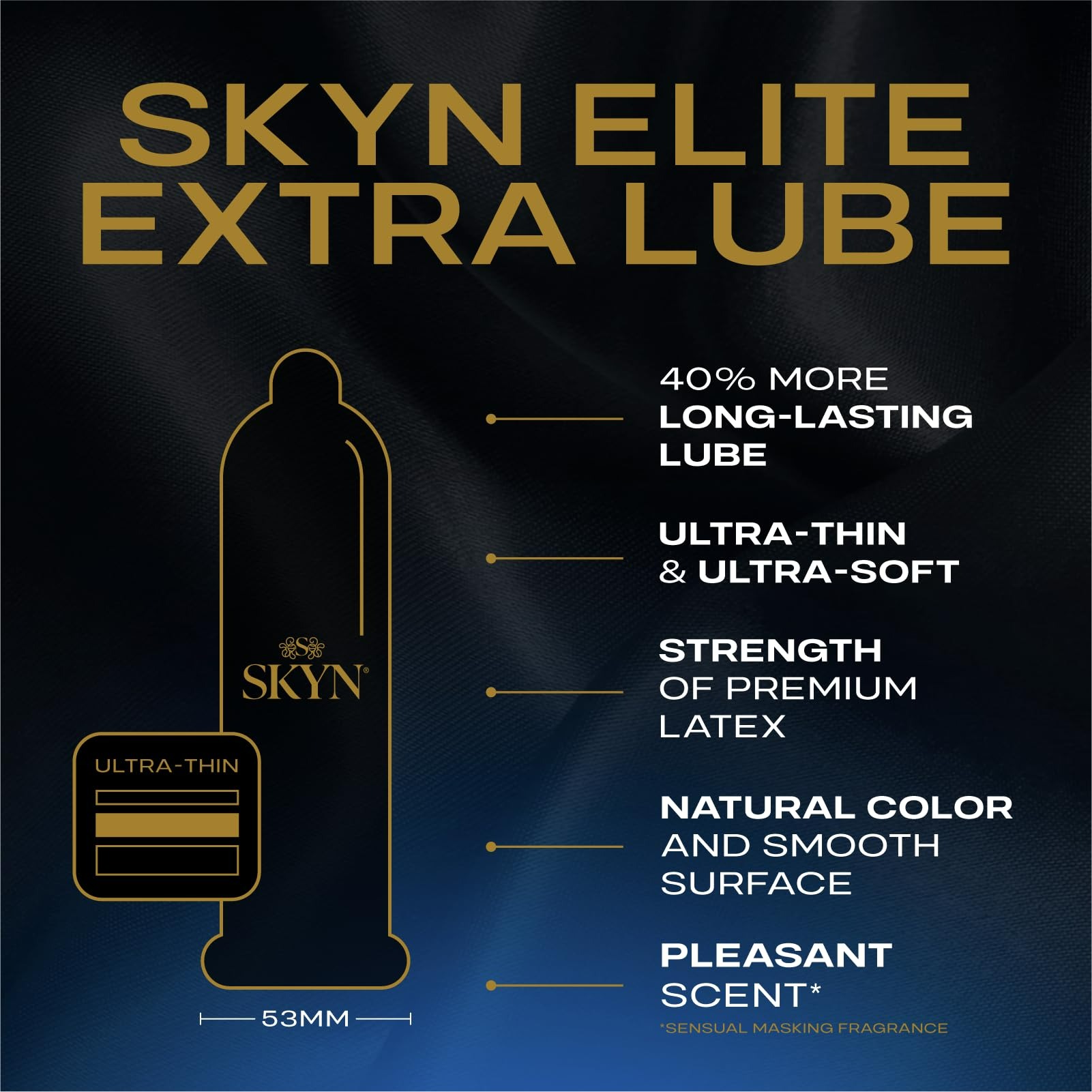 Get SKYN Elite Extra Lube Ultra-Thin, Lubricated Latex-Free Condoms  Ultra-Silky Delivered | Weee! Asian Market