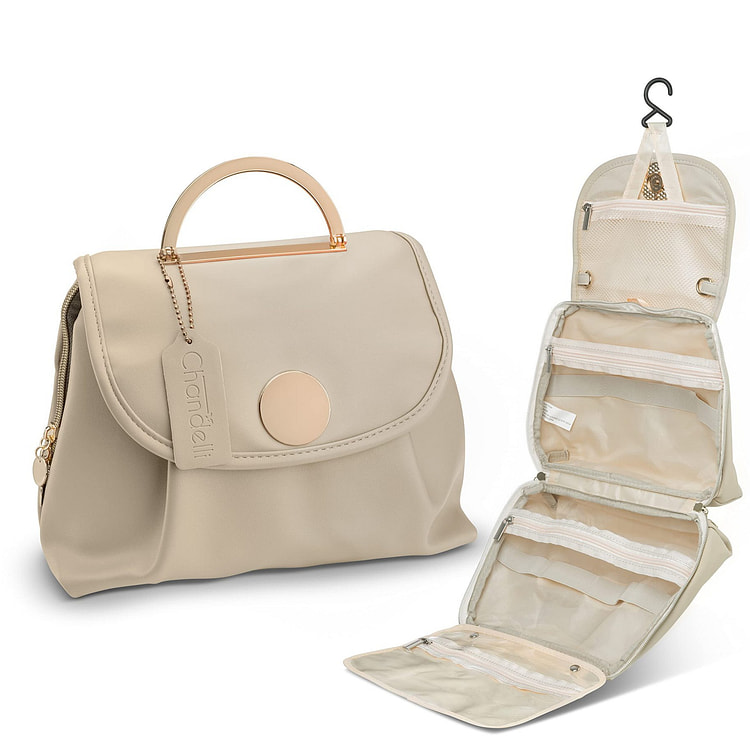 洗漱包化妆包收纳包洗漱袋旅行包洗浴用品 米白色1份 1 份