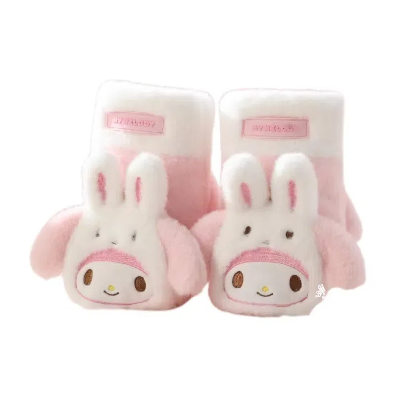 Sanrio Cartoon Warm Flip Gloves Outdoor Cycling Gloves -My Melody Style 1 Pair 1 each