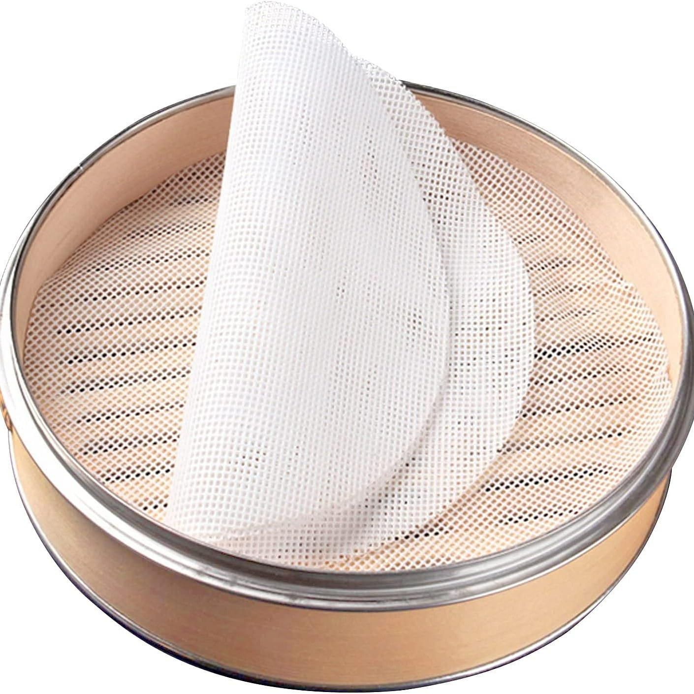 4Pcs 10” Silicone Bamboo Steamer Liners Reusable 1 each
