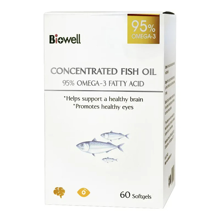 Biowell小金星鱼油 dha补脑 60粒 1 瓶