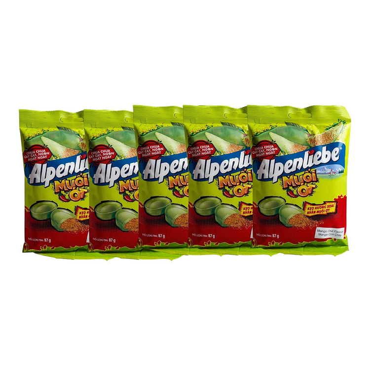 Alpenliebe Mango Chili Flavor Candy Keo Xoai 87 each*5 counts