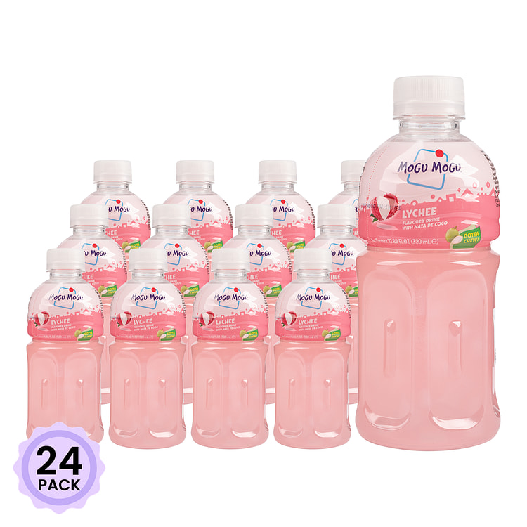 Mogu Mogu 荔枝饮料 10.82 液盎司*24 包