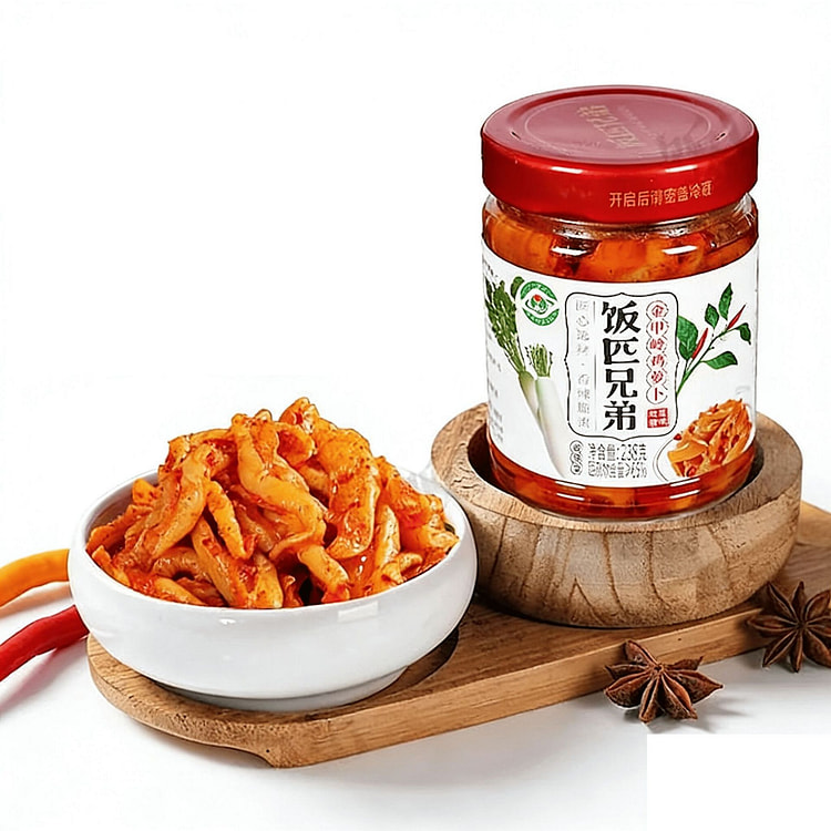 饭匹兄弟金甲岭鸡萝卜辣脆味萝卜干下饭菜香辣萝卜条 238 克