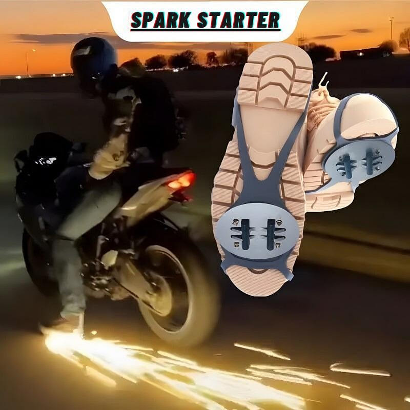 Sparks and Lightning All the Way Spark Shoe Covers+6 Aluminum alloy flint 0.5 lb