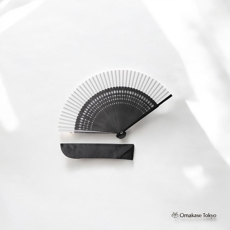 TOuWA 折叠扇 - 白色和黑色 110 克