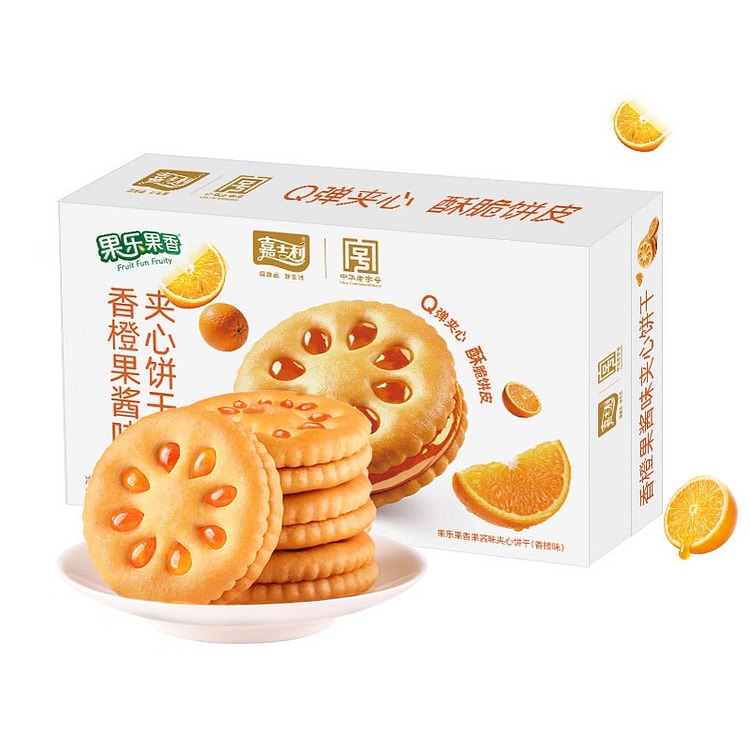 Jam Sandwich Biscuit (Orange Flavor) 527 g