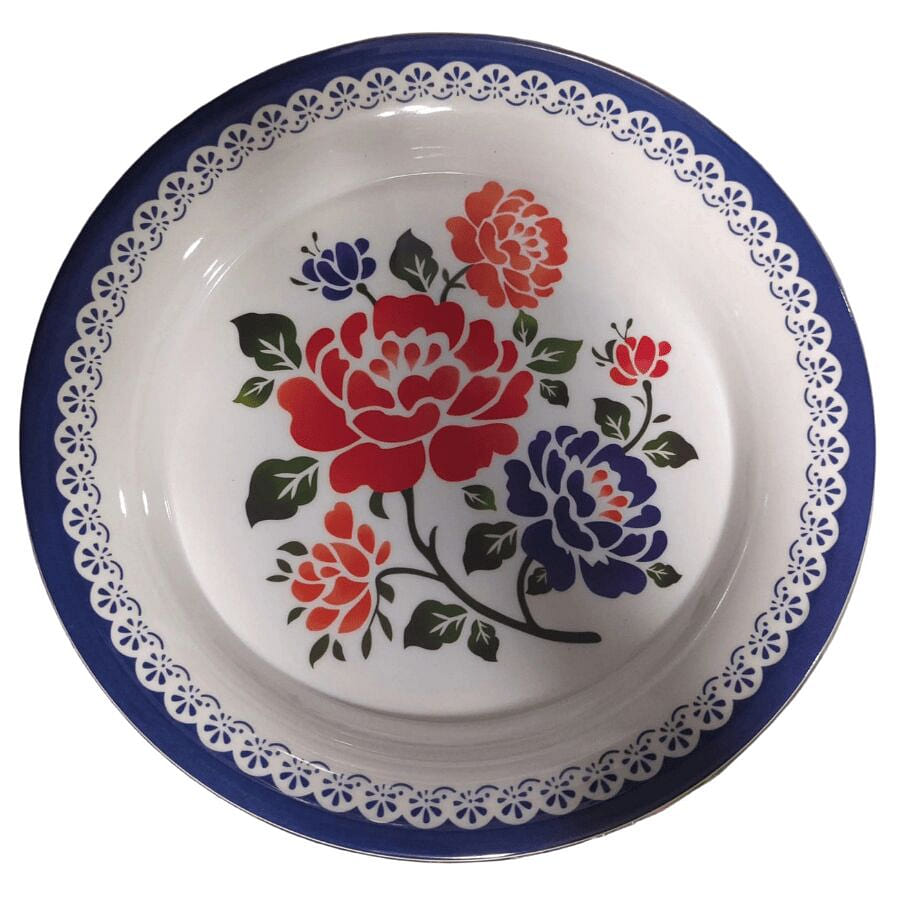 Golden Phoenix Floral Plates Purple 1 each