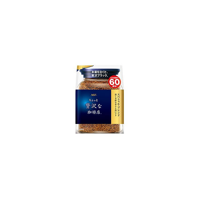 AGF 奢华咖啡店系列 特制混合型浓郁香醇冻干速溶黑咖啡 120g/60杯分