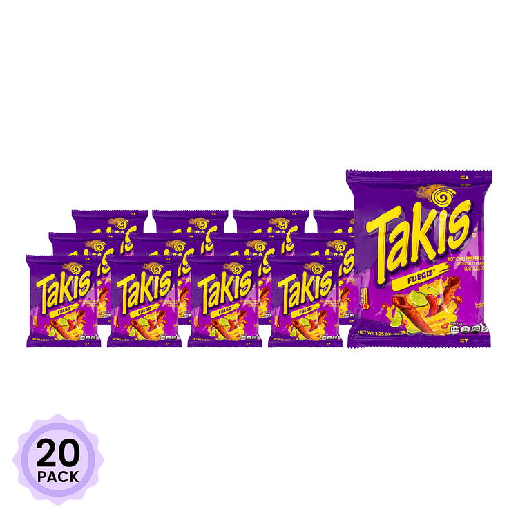 Barcel Takis Fuego Chips 92.3 g*20 pack