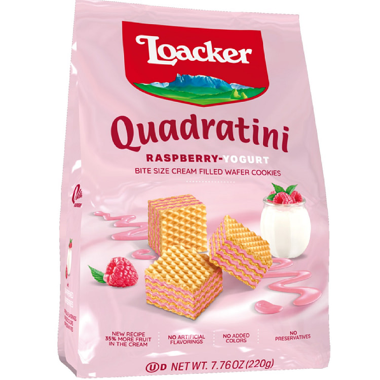 威化覆盆子酸奶