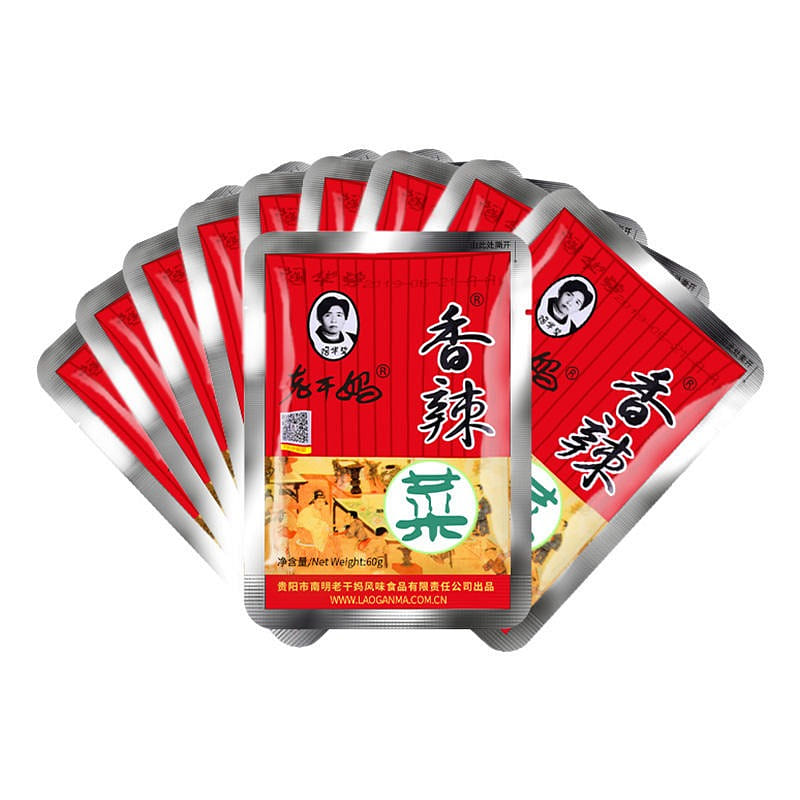 5 packages Tao Huabi Lao Gan Ma spicy vegetable small package pickles 300 g