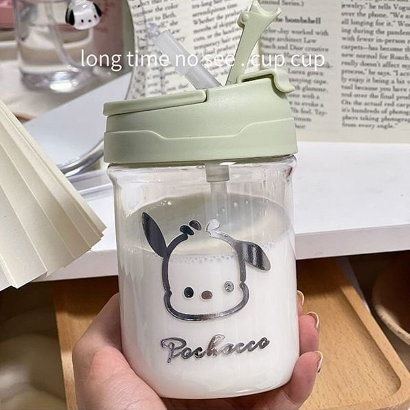 Green400ML Net red Pacha dog water cup cute small cup girls value food grade PC 1 each