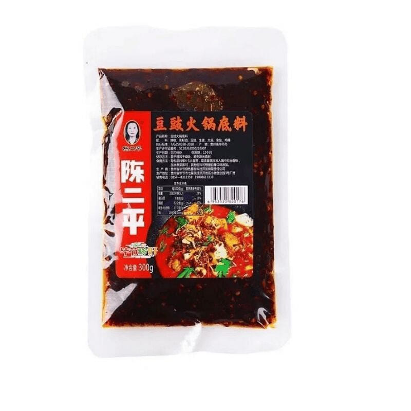 陈二平 豆豉火锅底料 正宗地摊火锅底料 1袋 150 克