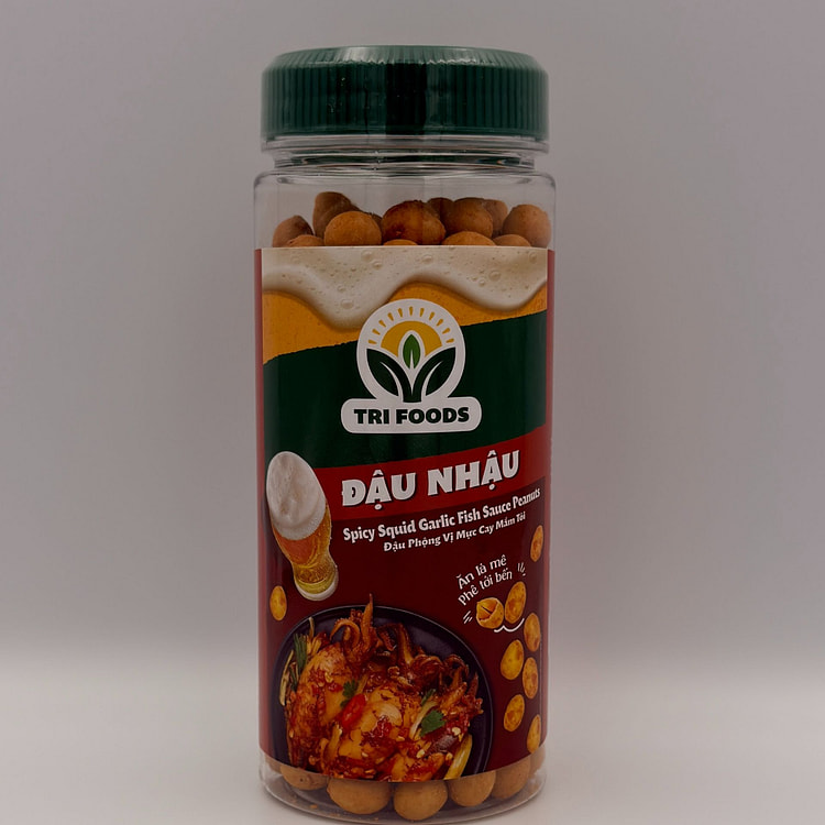 Tri-Foods Spicy Squid Garlic Fish Sauce Peanuts 210 g