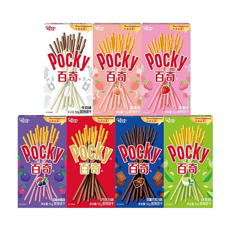 格力高百奇涂层饼干棒55g7盒【7种口味】 55 克