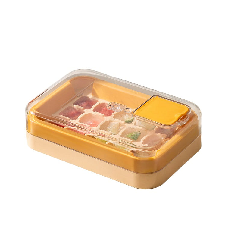 Suncha Vital Orange 15-grid Press Ice Mold, 2pcs 1 count