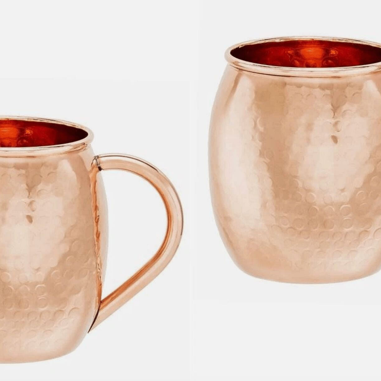 New Hammered Solid Copper Moscow Mule Mug, 16 Oz., 2 case