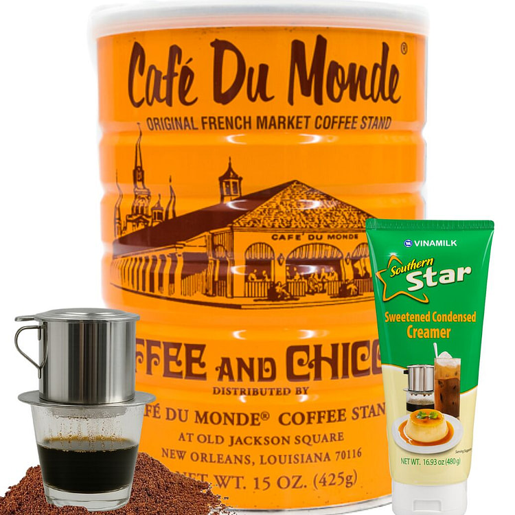 Du Monde Coffee & Southern Star Milk Tube Combo