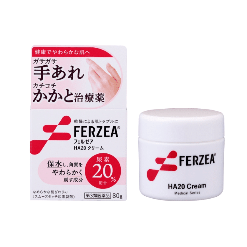 Lion FERZEA Hand and Foot Care Cream 20% Urea 80g