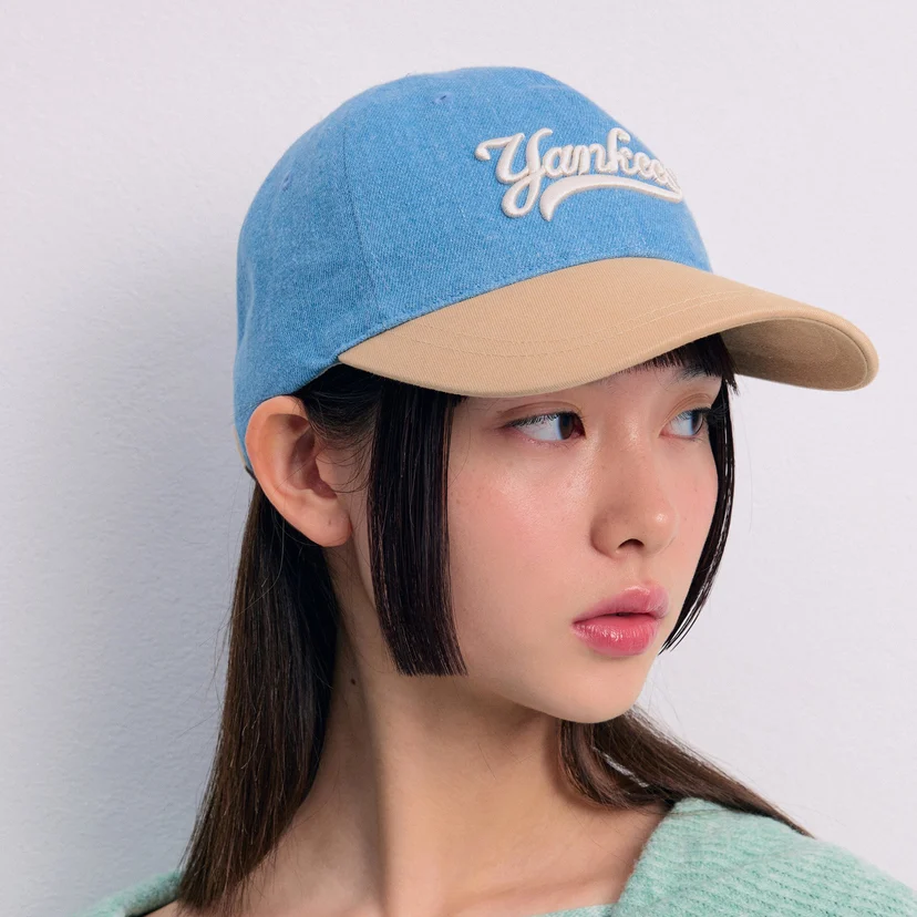 キャップ MLB Korea Color Denim Unstructured Ball Cap NY LBlue 3ACPD03 S7ZdF_134176_1.jpg