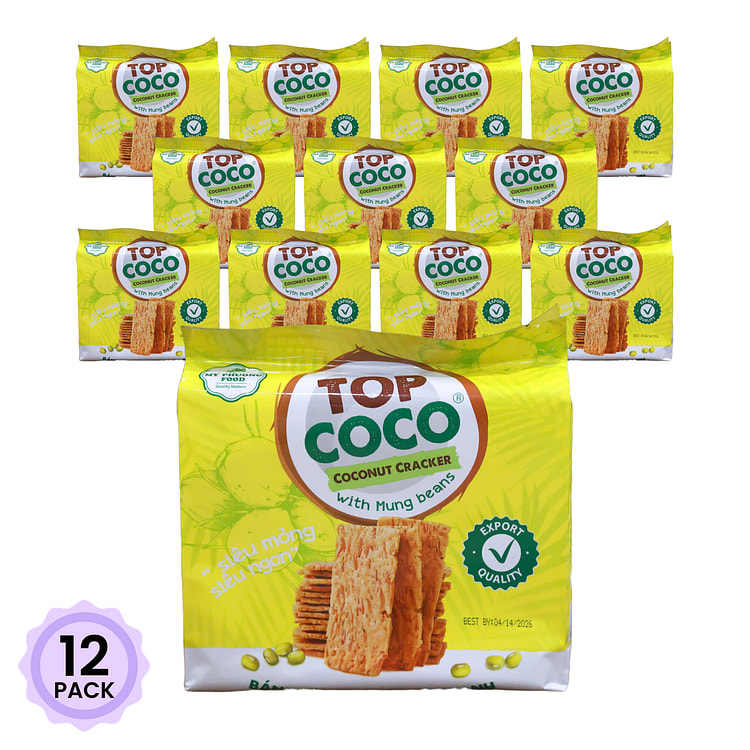 Bánh Dừa Nướng Vị Đậu Xanh Top Coco 5.29 oz*12 pack