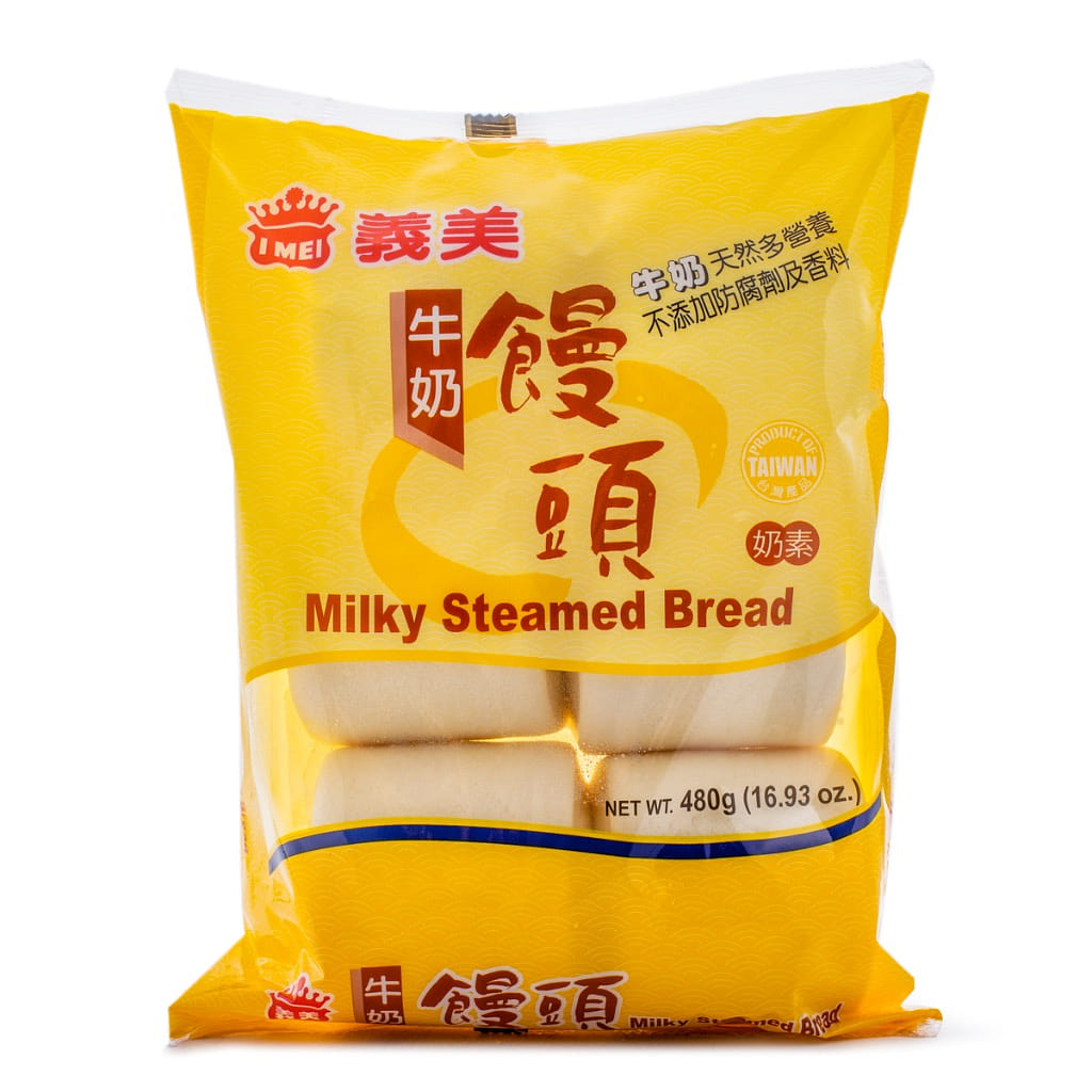 IMei Milky Steamed Bread 6pc, Frozen 480 g