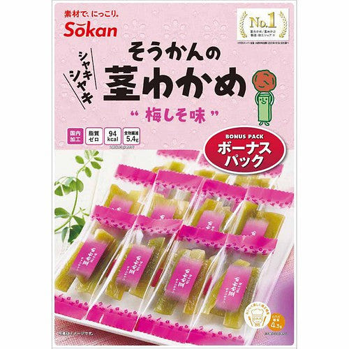 Sohkan Bonus Pack Stem Wakame Ume Shiso Flavor105g 1 each