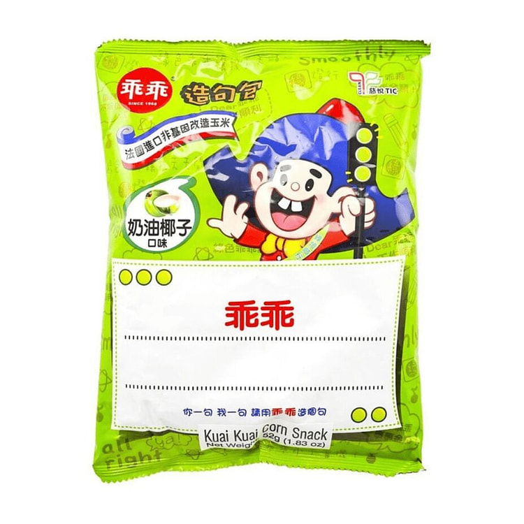 KUAI KUAI CORN SNACK-CRM COCO 52g 1 each