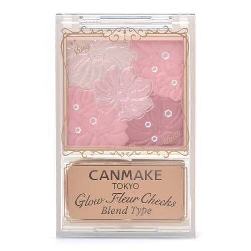 CANMAKE井田 珠光花瓣五色腮红 B02玫瑰粉 1 份