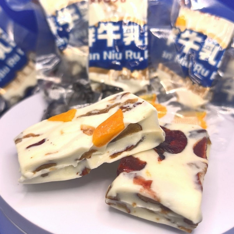 内蒙古特产 鲜牛乳派奶制品 散装称重 混合口味 枣香蔓越莓和枣香芒果味混合 250g