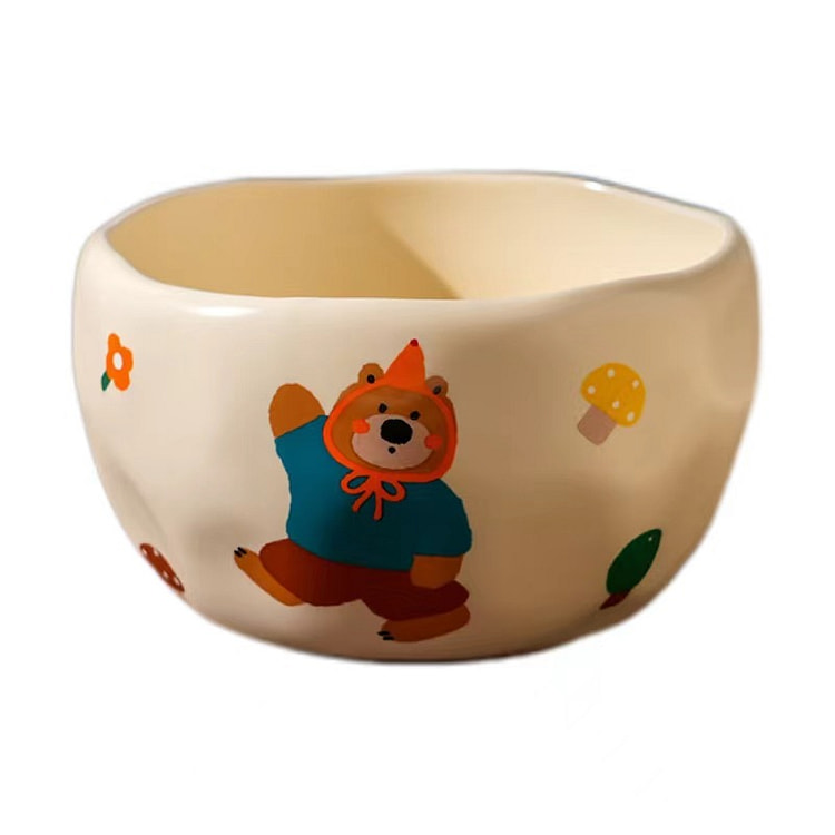 Bear Ceramic Bowl And Dish Tableware -Bear Bowl B Style