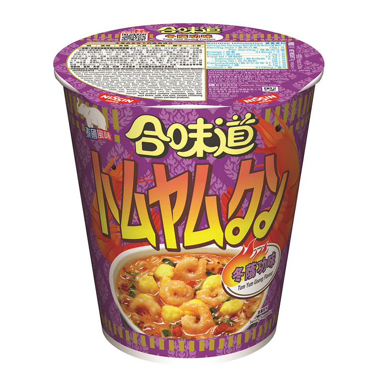 NISSIN Cup Noodle Tom Yum Goong Flv 75g 1 each