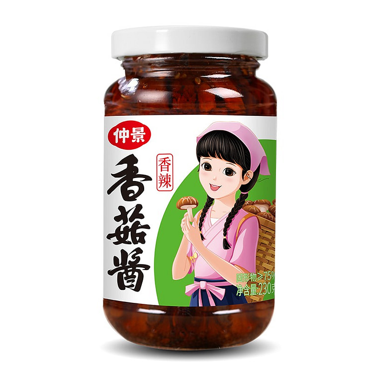 仲景香菇酱原味拌饭拌面酱下饭蘑菇辣酱230