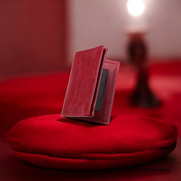 Harewith Genuine Leather Card Holder Red 115 g