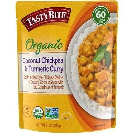 Tasty Bite Organic Coconut Chickpea & Turmeric Curry (Ready-to-Eat), 10 oz pouch 10 oz