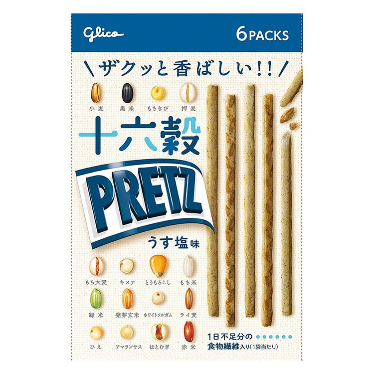 格力高 十六种谷物混合淡盐口味脆棒 60g