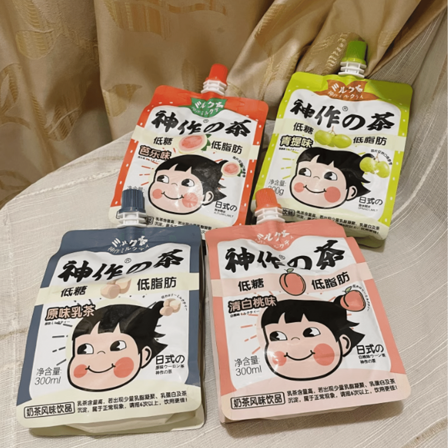 Shenzuo Tea Japanese-style milk tea hand bag 4-flavor combination pack 1 each