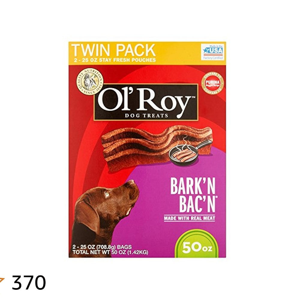 Ol’Roy Bark’n Bac’n Dog Treats with Real Bacon 50 oz