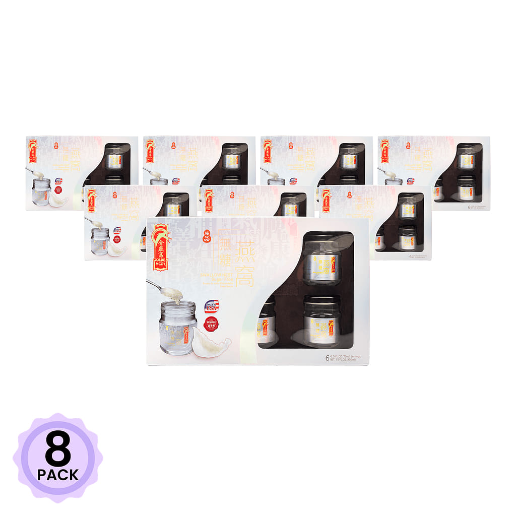 Bird’s Nest Soup Premium Gift Pack, Sugar Free 6 bottles * 75ml (2.5 oz.) 1 box*8 pack