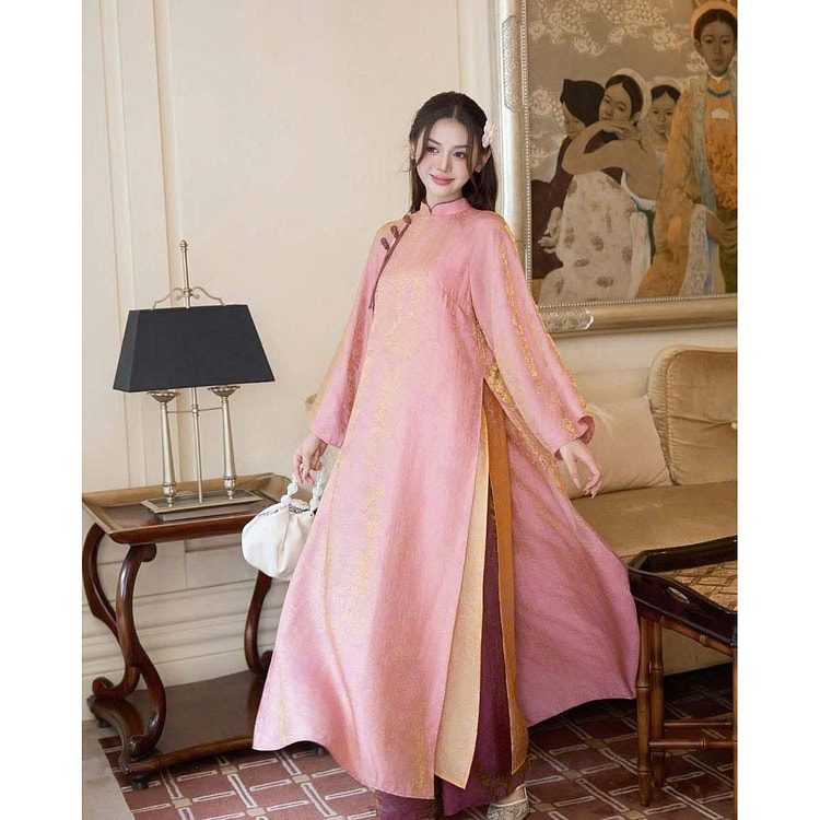 Cocolili Size L M260 Silk Ao Dai (With Pant) 1 each