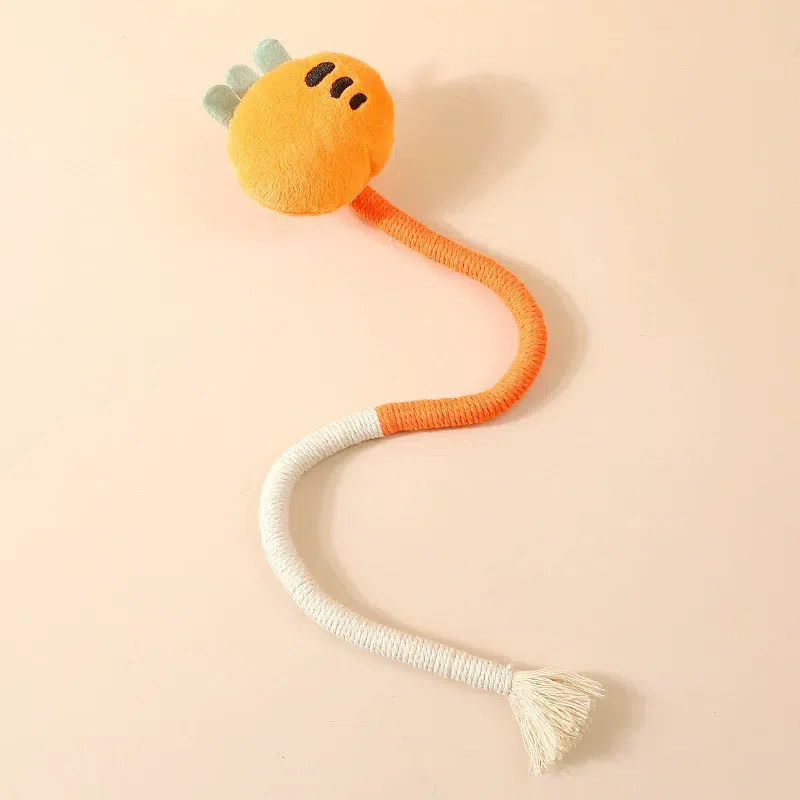 Cat toy (Carrot chew rope) 1 count