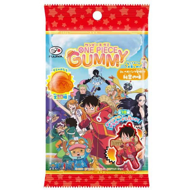 Fujiya ONE PIECE Gummy Candy (6 pieces) 1 each