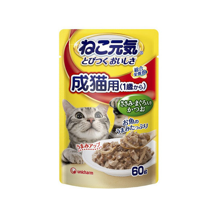 日本 尤妮佳 元气猫咪 营养主食餐包 猫咪主食猫粮