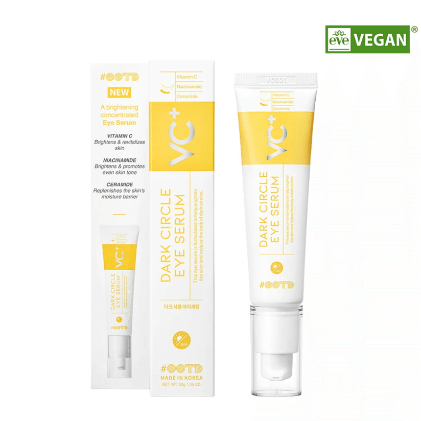 Korea OOTD Vegan Facial Eye Serum with Vitamin C, Niacinamide, Ceramide 30gX1pc 1 count