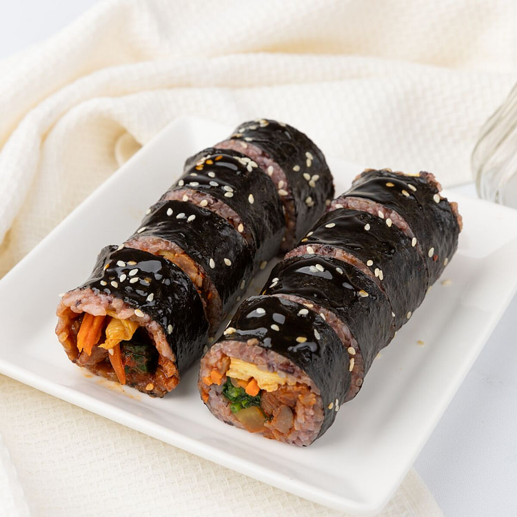 Spicy Pork Black Rice Kimbap