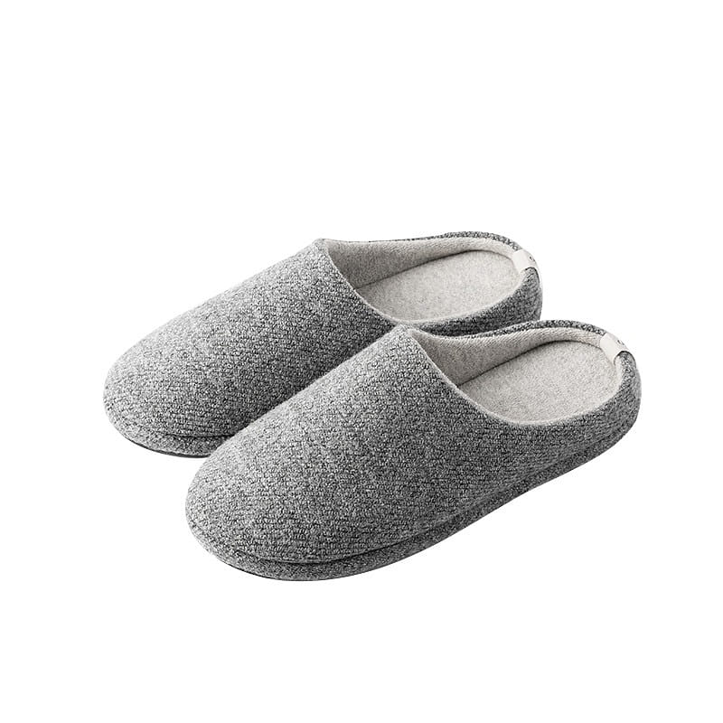 [Super comfortable – Whale Gray 43/44] High quality wool latex cotton slippers 1 each